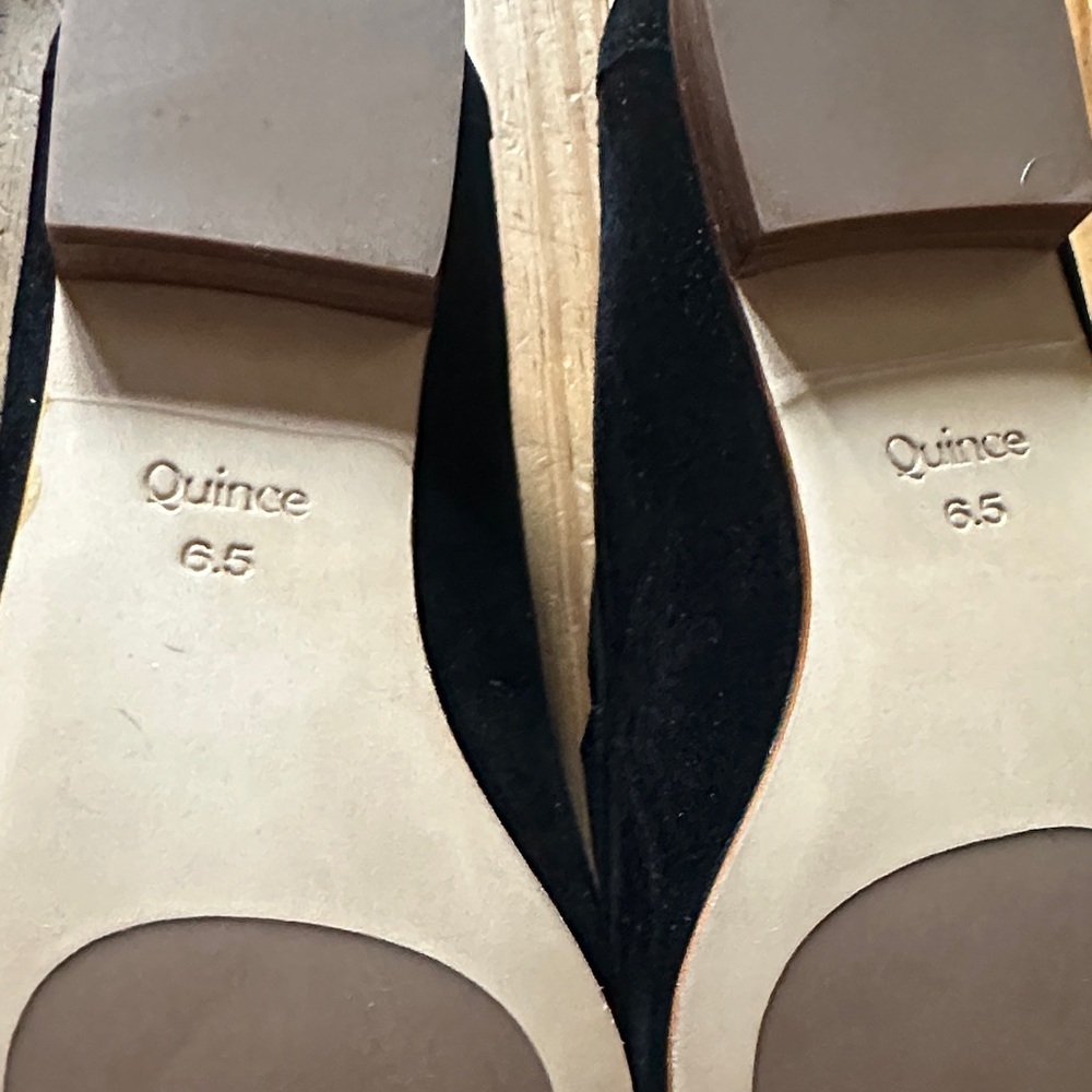 Women’s Black Suede Penny Loafers - Picture 6 of 9